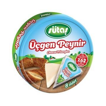 Sütaş 15 gr Üçgen Porsiyon Peynir (8 adet)