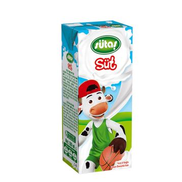 Sütas 180 ml Süt (6 adet)