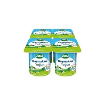 Sütaş 4'lü 125 gr Kaymaksız Yoğurt