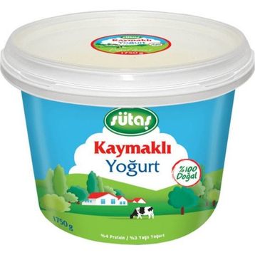 Sütaş Yoğurt Kaymaklı 1,75 kg