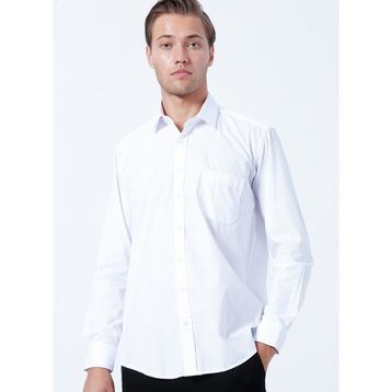Süvari GM1001400229 Klasik Yaka Düz Beyaz Erkek Gömlek