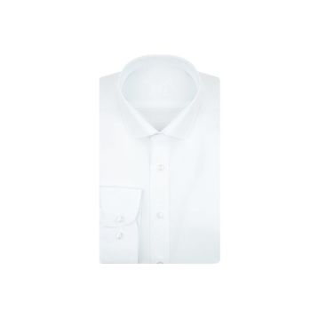Süvari GM1007100441 Klasik Yaka Slim Fit Düz Beyaz Erkek Gömlek