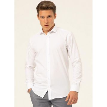 Süvari GM1007100464 Klasik Yaka Düz Beyaz Erkek Gömlek