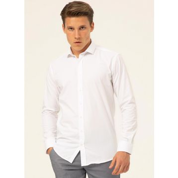 Süvari GM1007100480 Klasik Yaka Düz Beyaz Erkek Gömlek