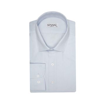 Süvari Slim Fit Açık Mavi Düz Erkek Gömlek
