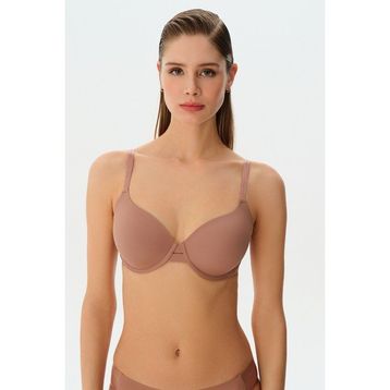 Suwen Cathy İz Yapmayan Nude Dikişsiz Dantelsiz Mikrofiber Balkonet Sütyen