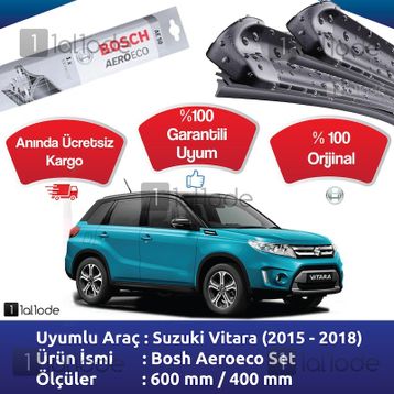 Suzuki Grand Vitara Bosch Aeroeco 2015-2018 Muz Silecek Takımı