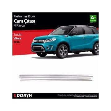 Suzuki Vitara 2016 Üzeri 4 Parça Krom Cam Çıtası