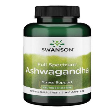 Swanson Ashwagandha Herbal Supplement 100 Kapsül