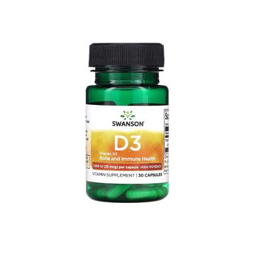 Swanson Vitamin D3 1000 IU 25 mg 30 Kapsül