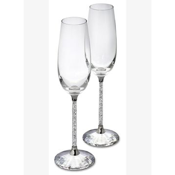 Swarovski 255678 Crystalline Toasting Flutes Set Of 2 Ev Dekorasyonu