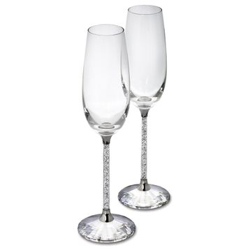 Swarovski 255678 Crystalline Toasting Flutes Set Of 2 Ev Dekorasyonu