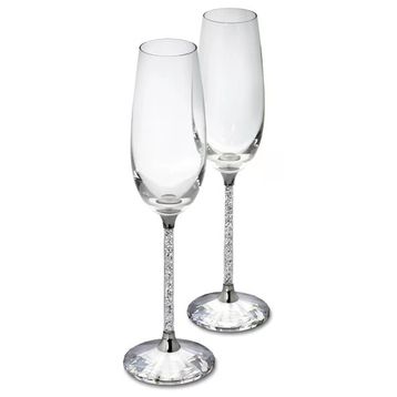 Swarovski 255678 Crystalline Toasting Flutes Set Of 2 Ev Dekorasyonu