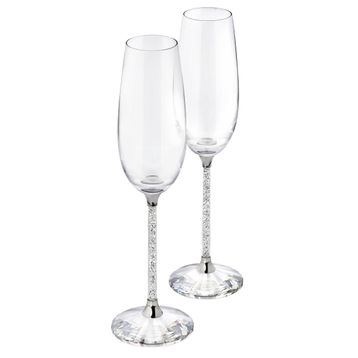 Swarovski 255678 Crystalline Toasting Flutes Set Of 2 Ev Dekorasyonu