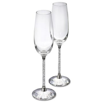 Swarovski 255678 Crystalline Toasting Flutes Set Of 2 Ev Dekorasyonu