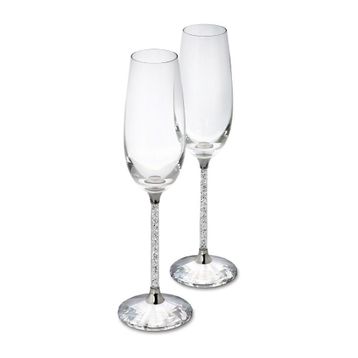 Swarovski 255678 Crystalline Toasting Flutes Set Of 2 Ev Dekorasyonu
