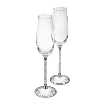 Swarovski 255678 Crystalline Toasting Flutes Set Of 2 Ev Dekorasyonu