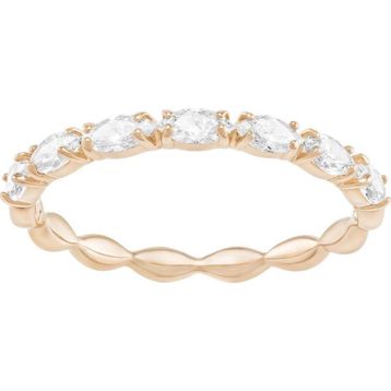 Swarovski 5366573 50 Vittore Marquise Beyaz Pembe Altın Rengi Kaplama Yüzük