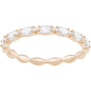 Swarovski 5366573 50 Vittore Marquise Beyaz Pembe Altın Rengi Kaplama Yüzük