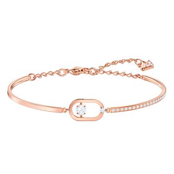 Swarovski 5472382 North Oval Pave Czwh Ros M Swarovski Bilezik