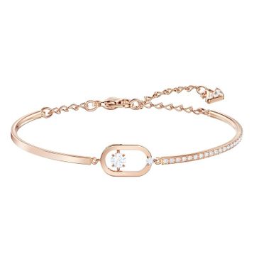 Swarovski 5472382 North Oval Pave Czwh Ros M Swarovski Bilezik