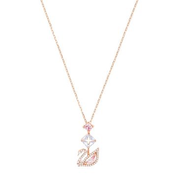 Swarovski 5473024 Dazzling Swan Y Czmo Ros Swarovski Kolye