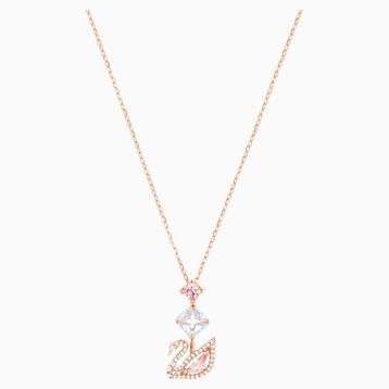 Swarovski 5473024 Dazzling Swan Y Czmo Ros Swarovski Kolye