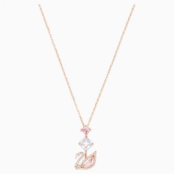 Swarovski 5473024 Dazzling Swan Y Czmo Ros Swarovski Kolye