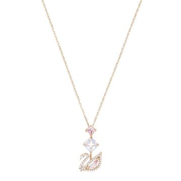 Swarovski 5473024 Dazzling Swan Y Czmo Ros Swarovski Kolye