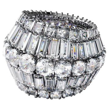 Swarovski 5610392 Hyperbola:Rıng L Rows Whıte/Rhs 58 Swarovski Yüzük