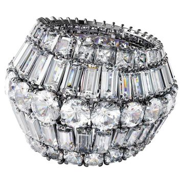 Swarovski 5610392 Hyperbola:Rıng L Rows Whıte/Rhs 58 Swarovski Yüzük