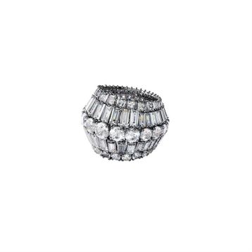 Swarovski 5610393 Hyperbola:Rıng L Rows Whıte/Rhs 52 Swarovski Yüzük