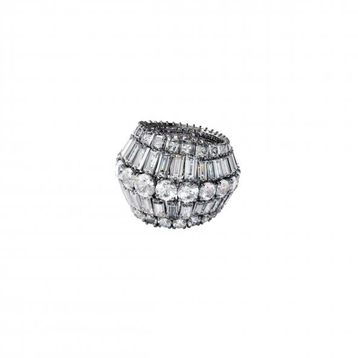 Swarovski 5610393 Hyperbola:Rıng L Rows Whıte/Rhs 52 Swarovski Yüzük