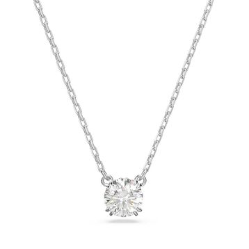 Swarovski 5636706 Constella Round Beyaz Rodyum Kaplama Kolye