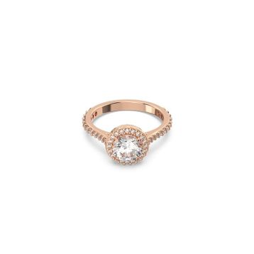 Swarovski 5639404 55 Constella Round Pave Beyaz Pembe Altın Rengi Kaplama Yüzük