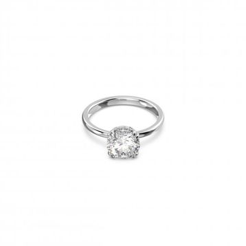 Swarovski 5642636 60 Constella Round Princess Cut Beyaz Rodyum Kaplama Yüzük