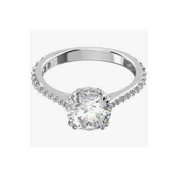 Swarovski 5645252 58 Constella Round Pave Princess Cut Beyaz Rodyum Kaplama Yüzük