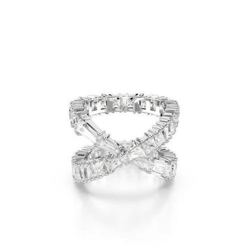 Swarovski 5677633 Hyperbola Ring White-Rhs 58 Yüzük