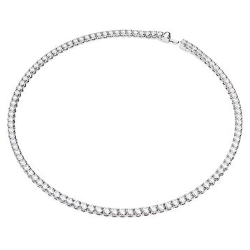 Swarovski 5681801 Matrix Tennis Neclace Round Cut Small White Rhodium Plated Kolye