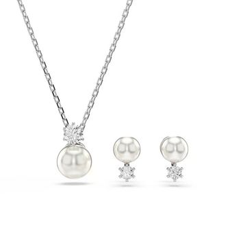 Swarovski 5689624 Matrix Pearl White-Rhs Set