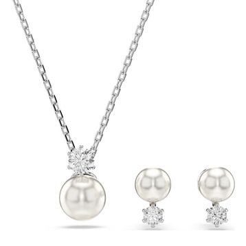 Swarovski 5689624 Matrix Pearl White-Rhs Set