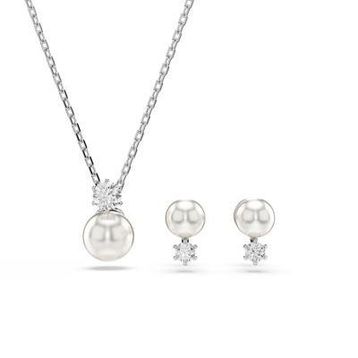 Swarovski 5689624 Matrix Pearl White-Rhs Set