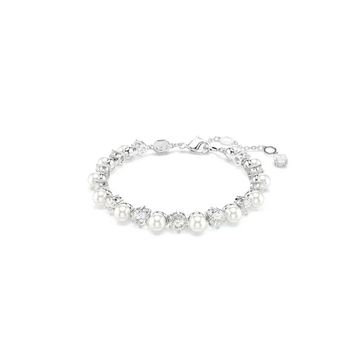 Swarovski 5689625 Matrix Tb Pearl White-Rhs M Bilezik