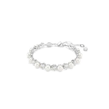 Swarovski 5689625 Matrix Tb Pearl White-Rhs M Bilezik