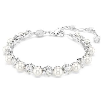 Swarovski 5689625 Matrix Tb Pearl White-Rhs M Bilezik