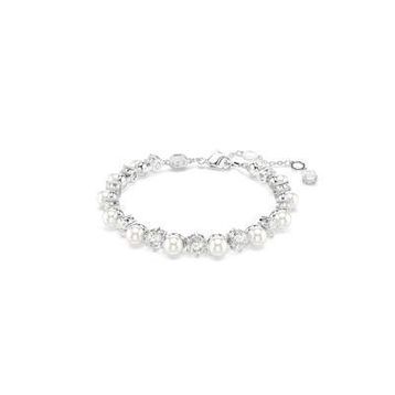 Swarovski 5689625 Matrix Tb Pearl White-Rhs M Bilezik
