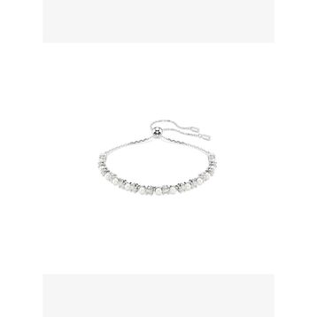 Swarovski 5689633 Matrix Bracelet 3 mm White-Rhs M Bilezik