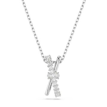 Swarovski 5689723 Hyperbola Pend 2 Band White-Rhs Kolye