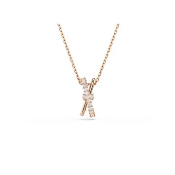 Swarovski 5689788 Hyperbola Pend 2 Band White-Ros Kolye
