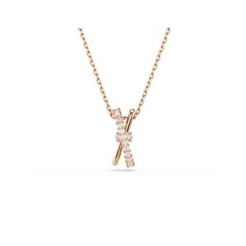 Swarovski 5689788 Hyperbola Pend 2 Band White-Ros Kolye